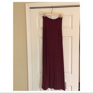 Maroon Maxi Skirt!